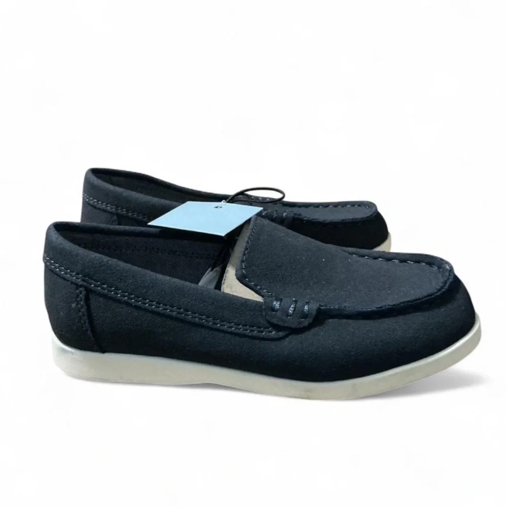 Navy Blue Kids Moccasins